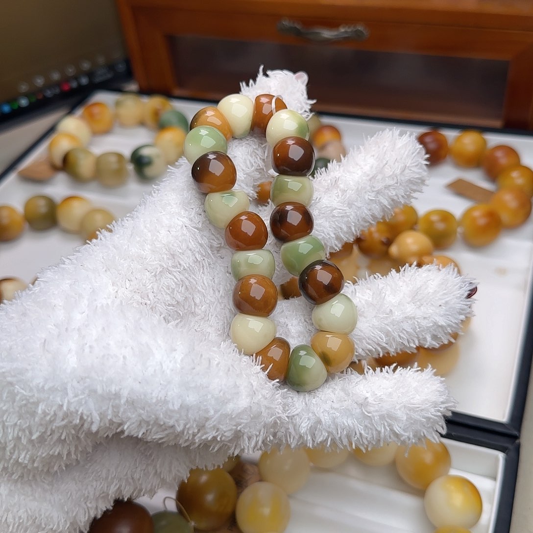 菩提根/象牙果手串卡14蒜瓣大肠微瑕