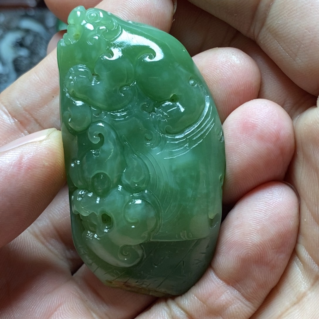 和田玉（碧玉）未镶嵌挂件