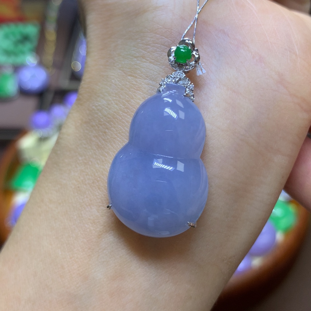 【闪购商品】翡翠18K金镶嵌颈饰翡翠