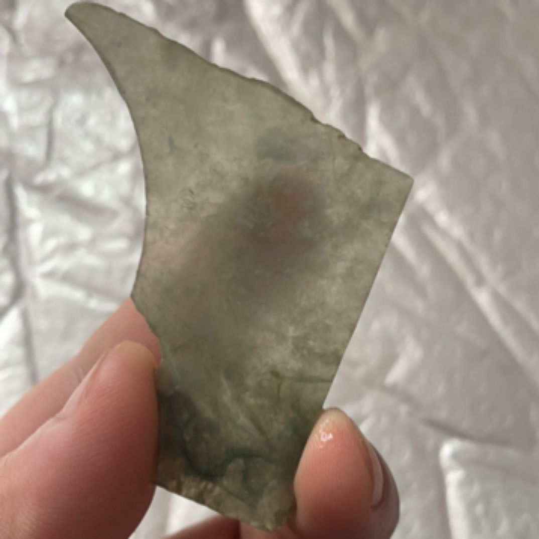 翡翠冰豆种随形小片料 