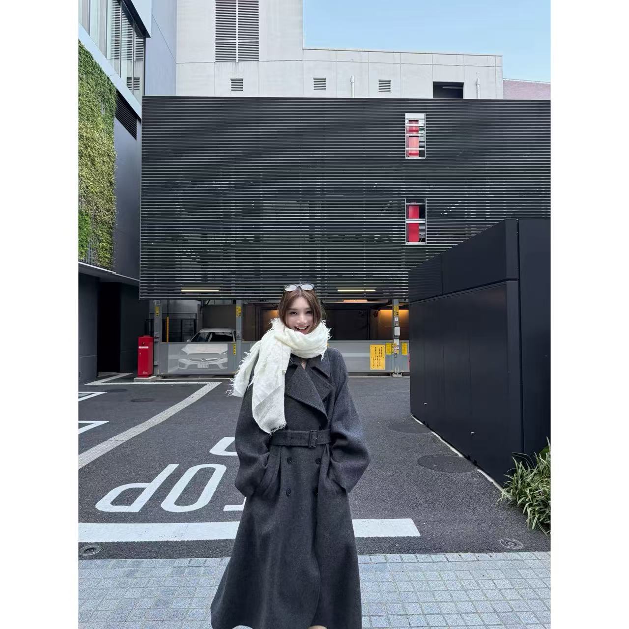 徐秋阳  曼哈顿大衣  100%羊毛 韩系慵懒风高级感羊毛大衣13771