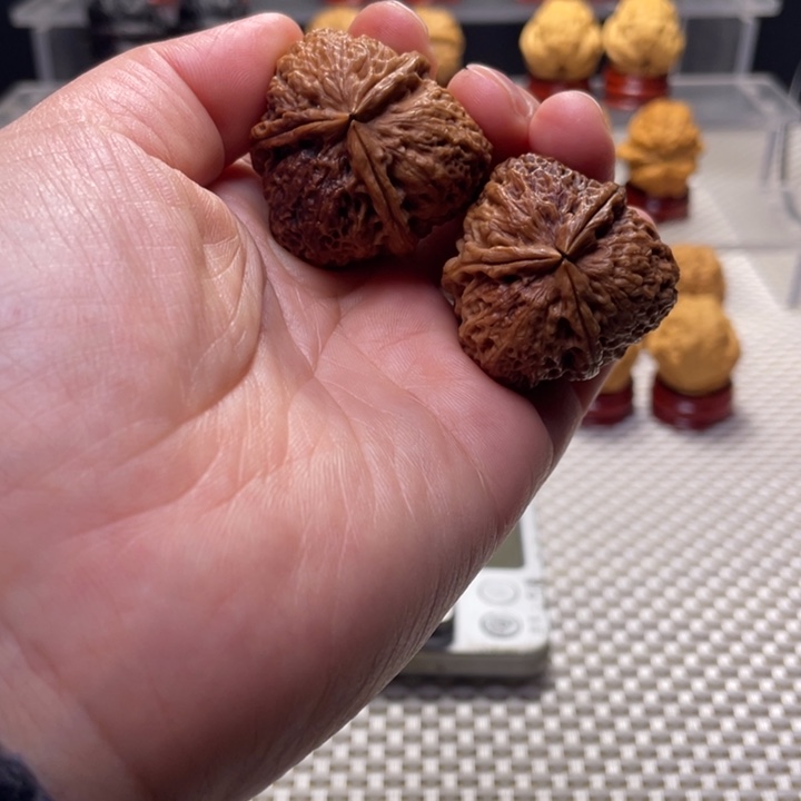 文玩核桃把件15正本梅花三棱