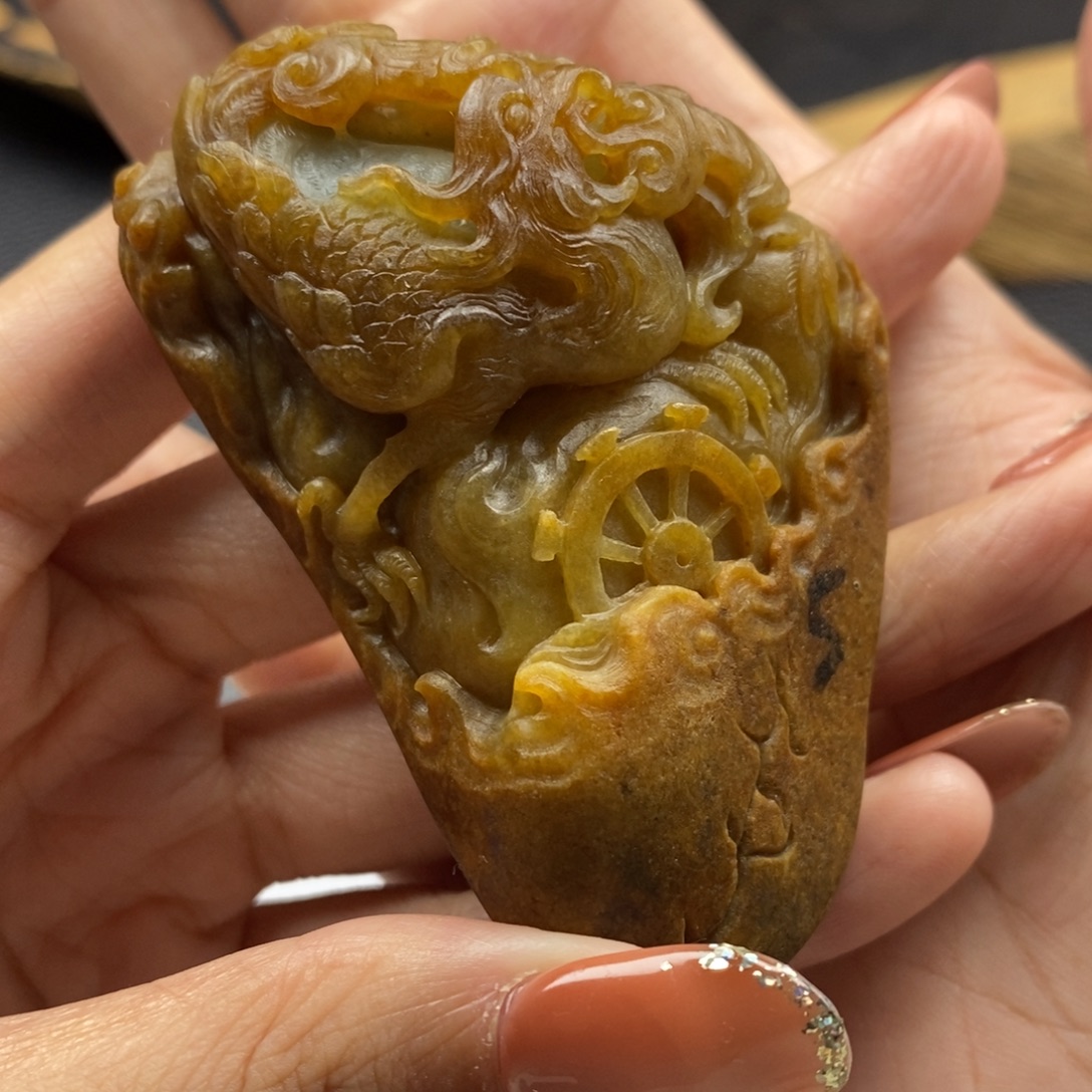 萨***斯未镶嵌定制翡翠凤凰