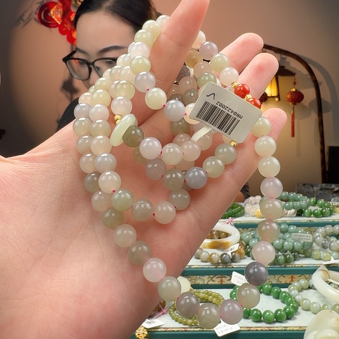 和田玉手串未镶嵌