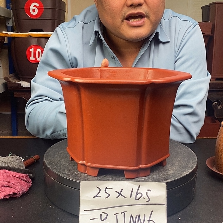 紫砂花盆货号一只JJNN6