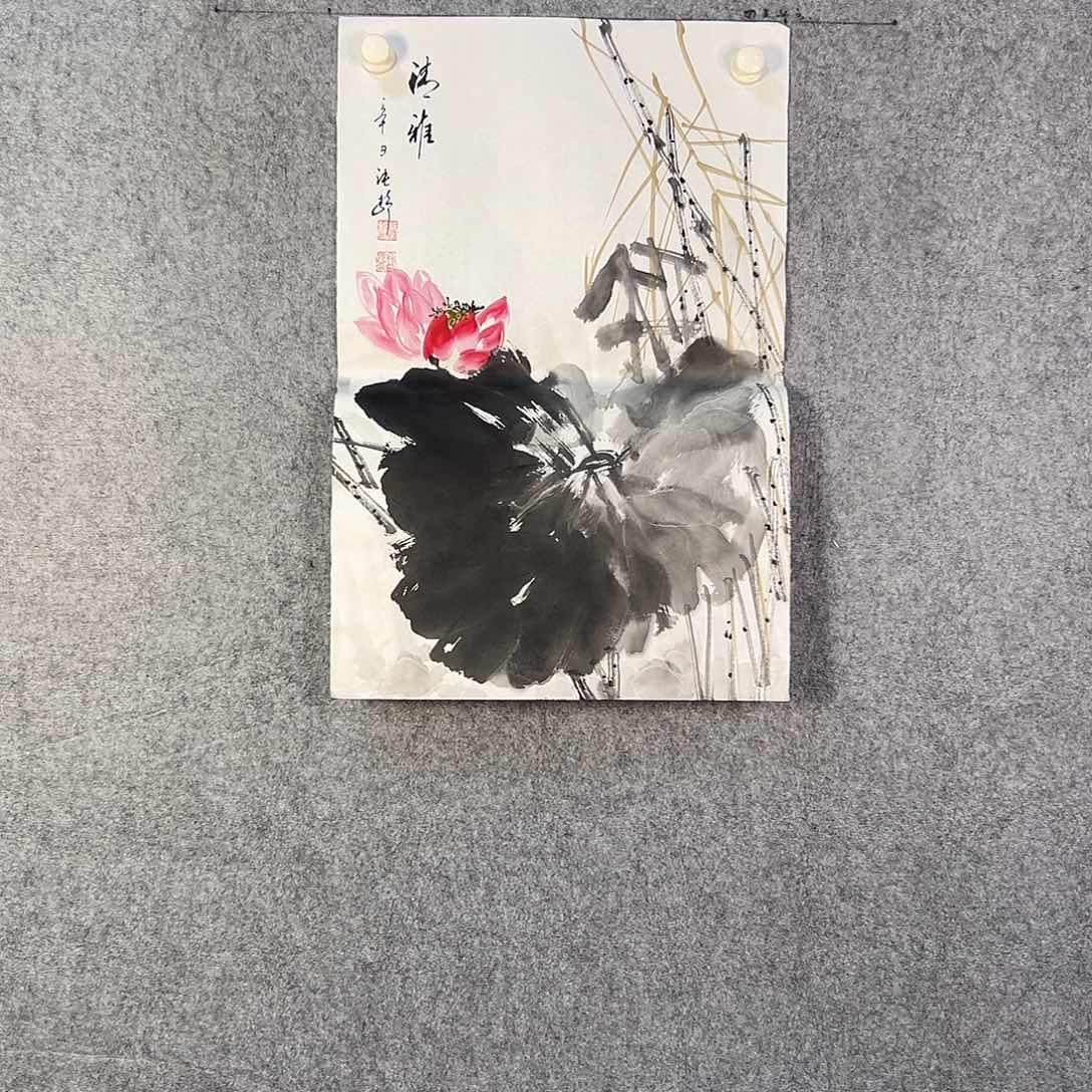 国画803 花鸟在树丛的顶端鸣叫叫声响