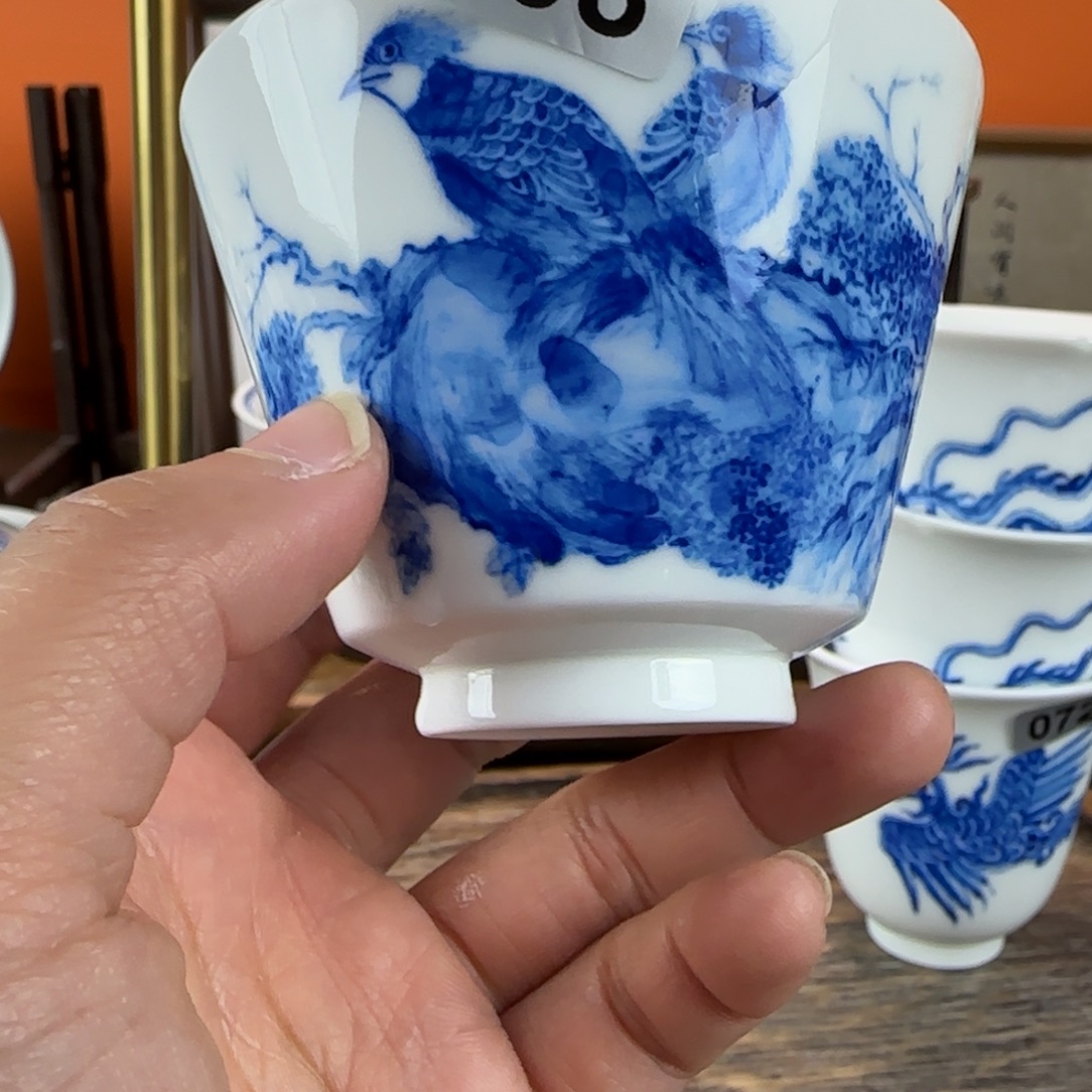 瓷片景德镇手绘青花茶器008