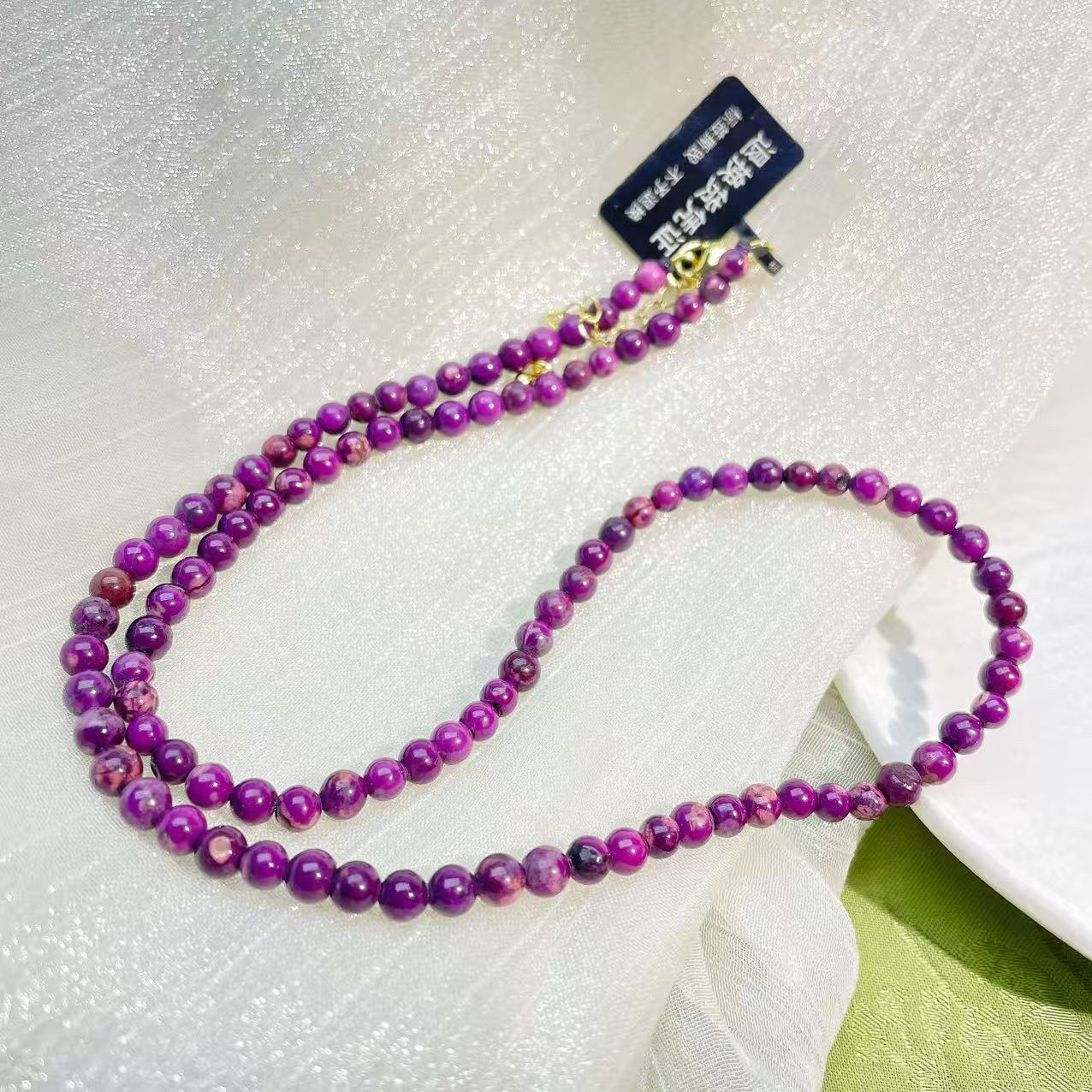 【美奇甄选】主播精选推荐 老油紫4mmdiy串珠项链-多样性发一-a39