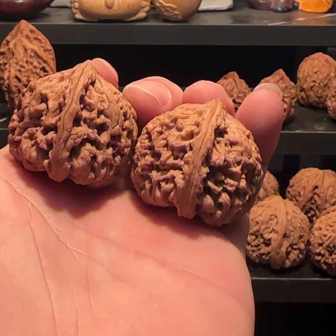 桃核把件涿鹿南疆石38