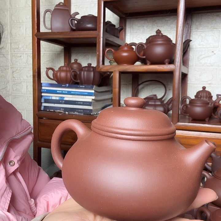 紫砂茶壶容天480cc底槽清精工半手工