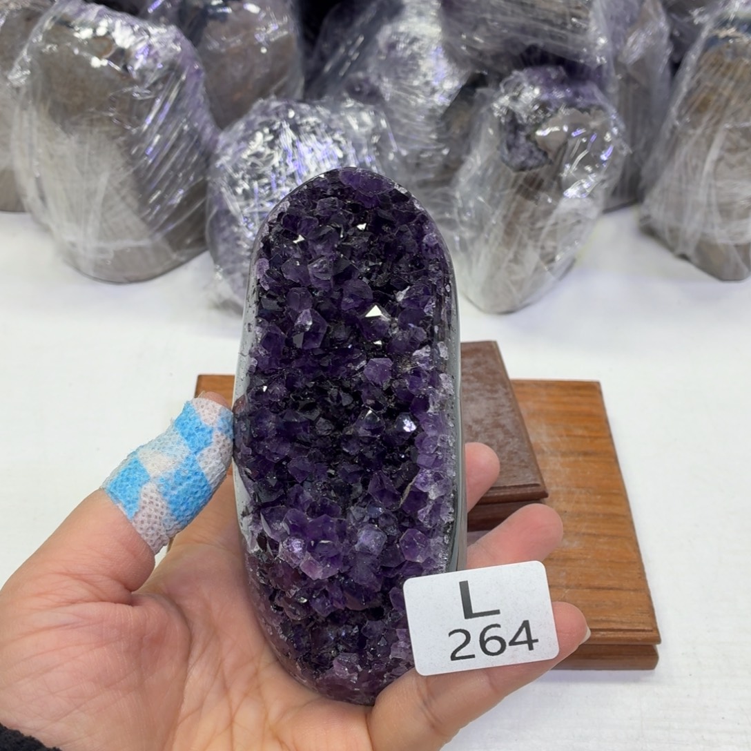 水晶摆件未镶嵌天然紫水晶