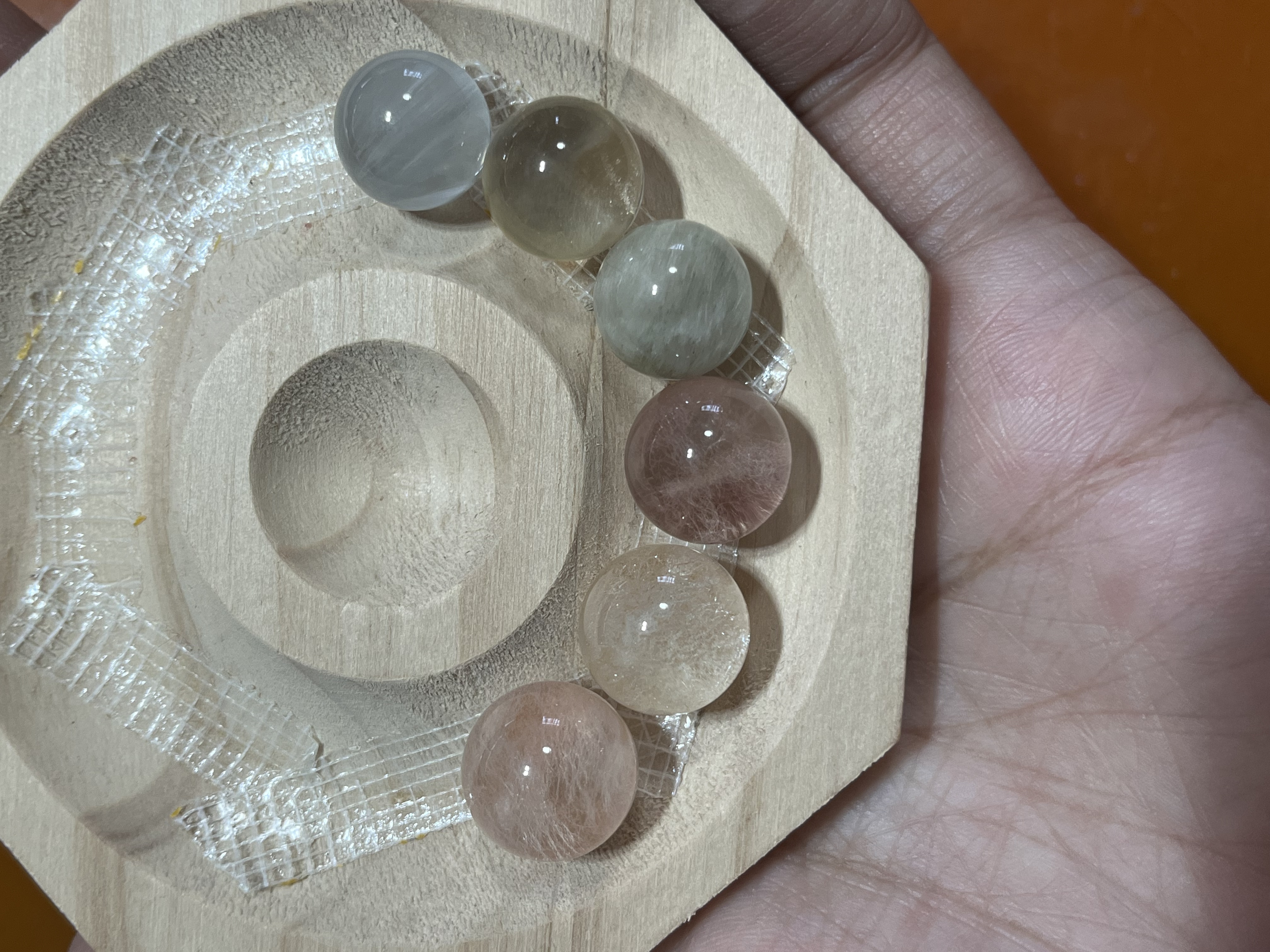 天然兔毛水晶单珠半成品