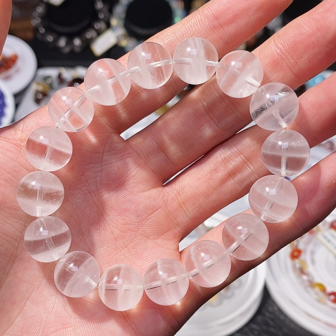 水晶未镶嵌手链千层白幽灵13.1