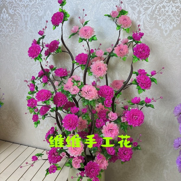 新品落地仿玉牡丹手工DIY材料包（维维手工推荐）