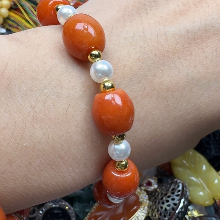 严***梅翡翠未镶嵌项链翡翠