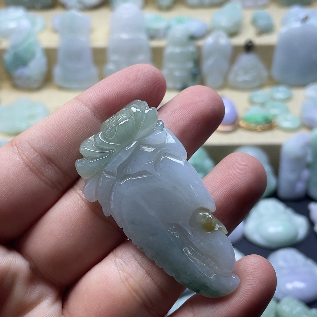 颈饰未镶嵌翡翠纯天然翡翠
