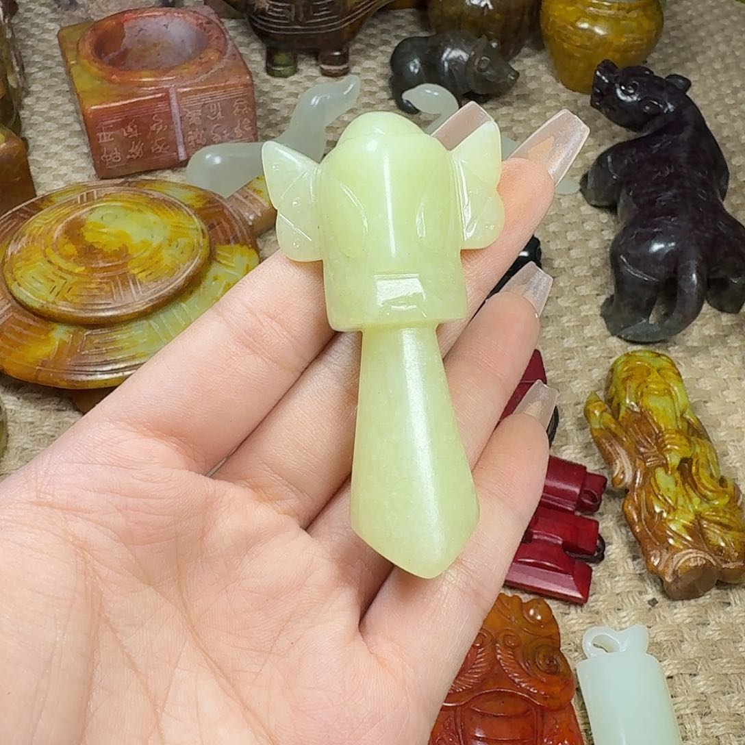 白玉菩提吊坠挂件