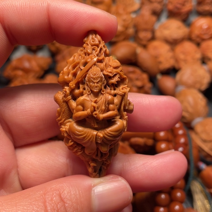 【闪购商品】橄榄核手串/手链龍*三九龙不动明王