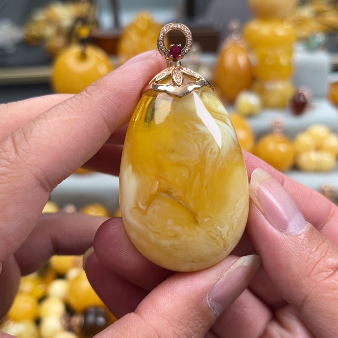 蜜蜡珠宝奇石未镶嵌嗲**汐