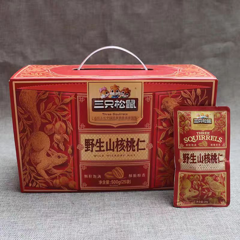 【发1提】三只松鼠野生山核桃仁500g