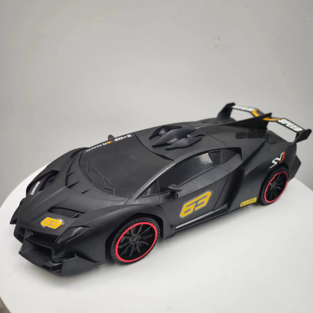 [牛]37厘米惯性黑色大号赛车益智玩具生日礼物（不带黑色展示板）