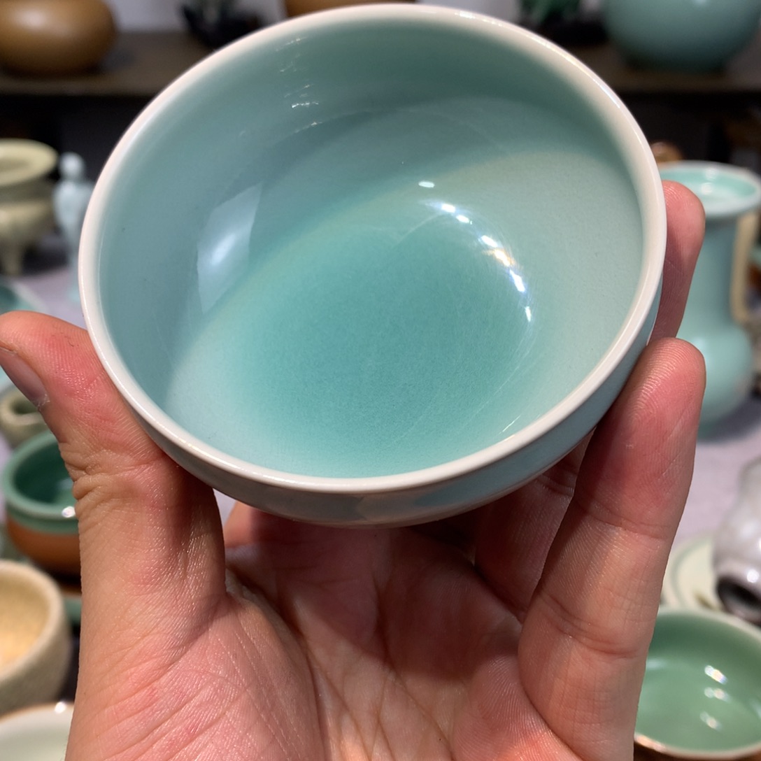 亮**依龙泉青瓷手工主人杯