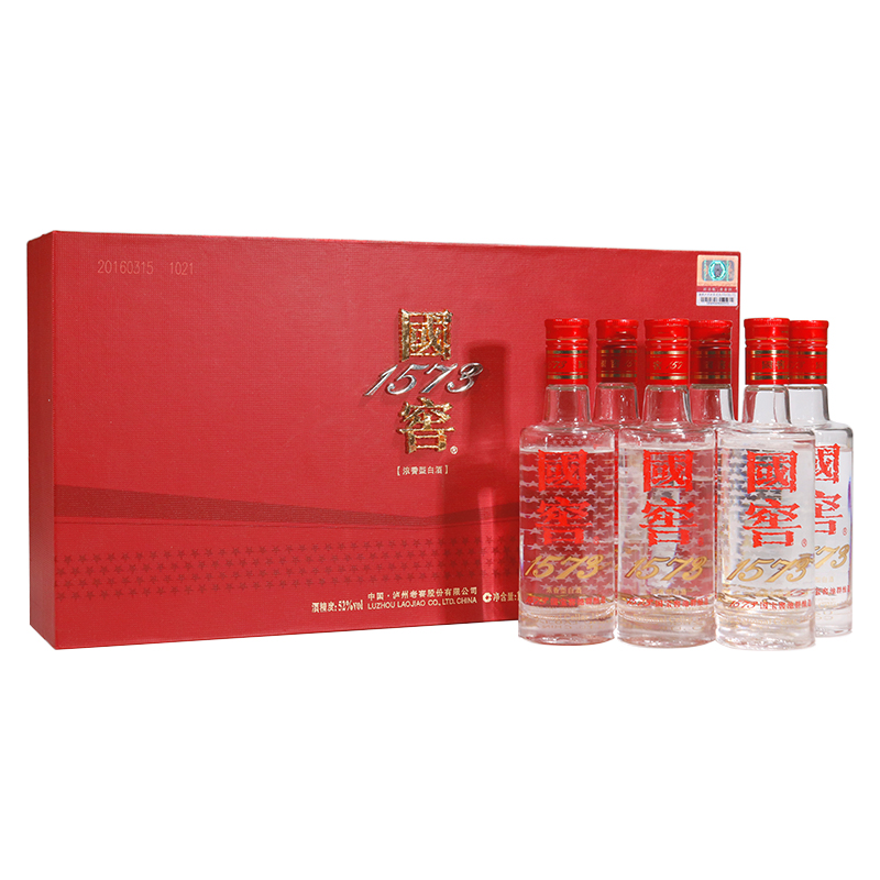 【心怡专属】国窖1573 礼盒装 160ml*6瓶 52度 浓香型白酒