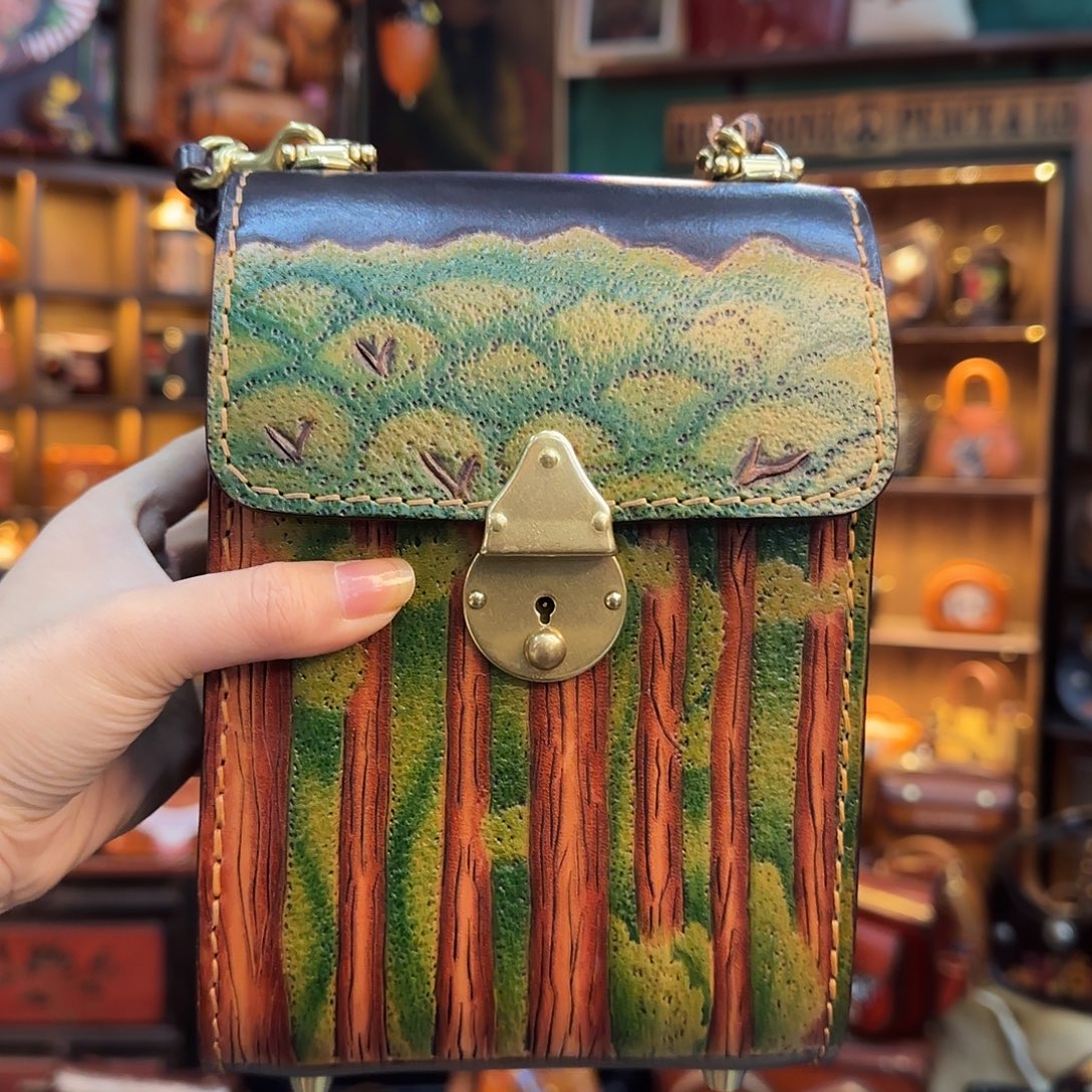 七***衣牦牛剖层皮革林荫单肩1号