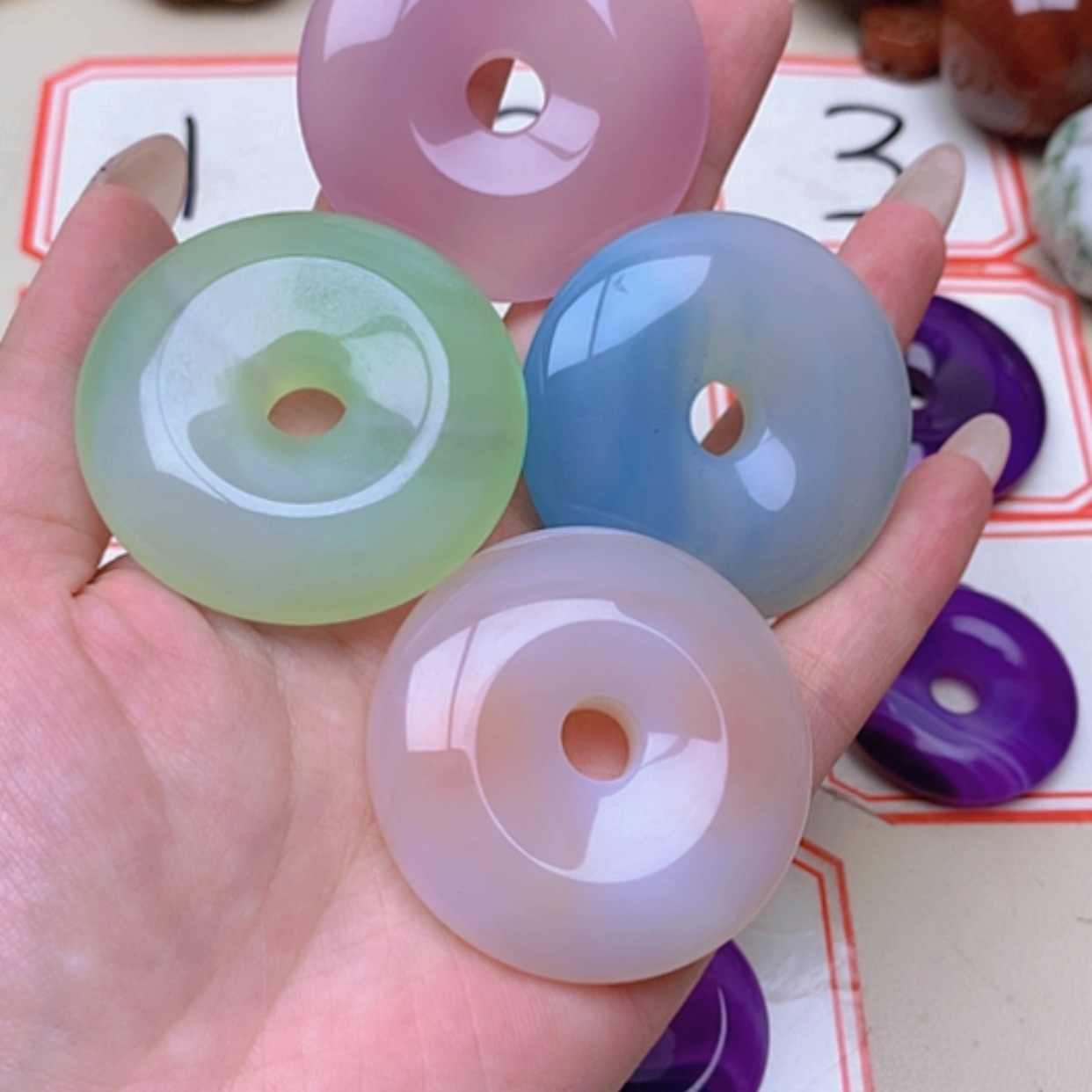 【闪购商品】未镶嵌玛瑙/玉髓珠宝半成品冰*如