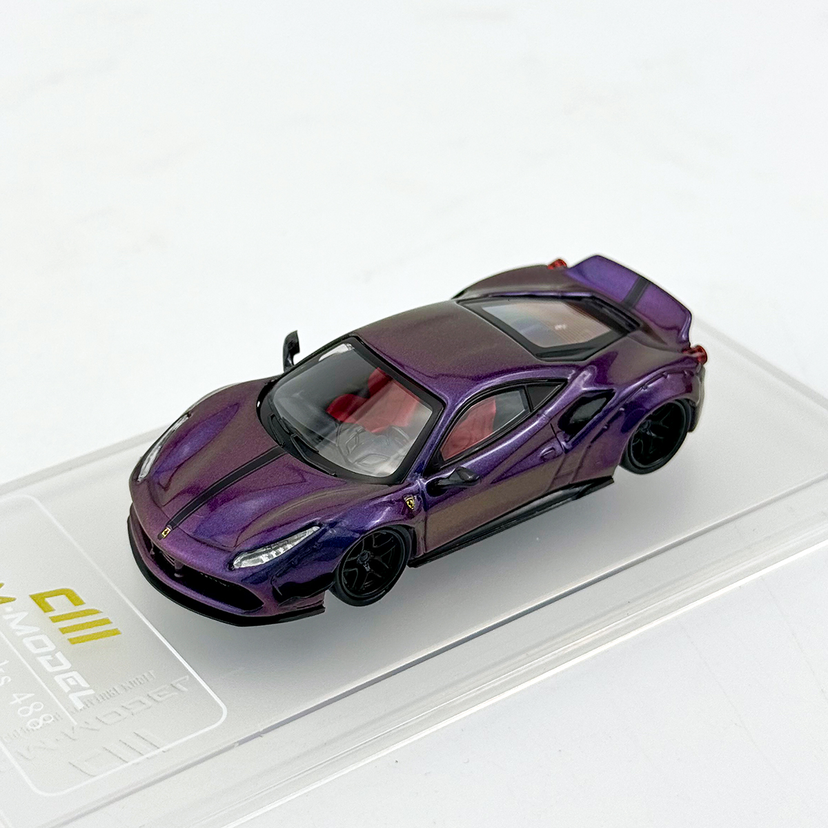 CM Model 1:64 跃马 LB 宽体 488 变色龙 合金汽车模型摆件
