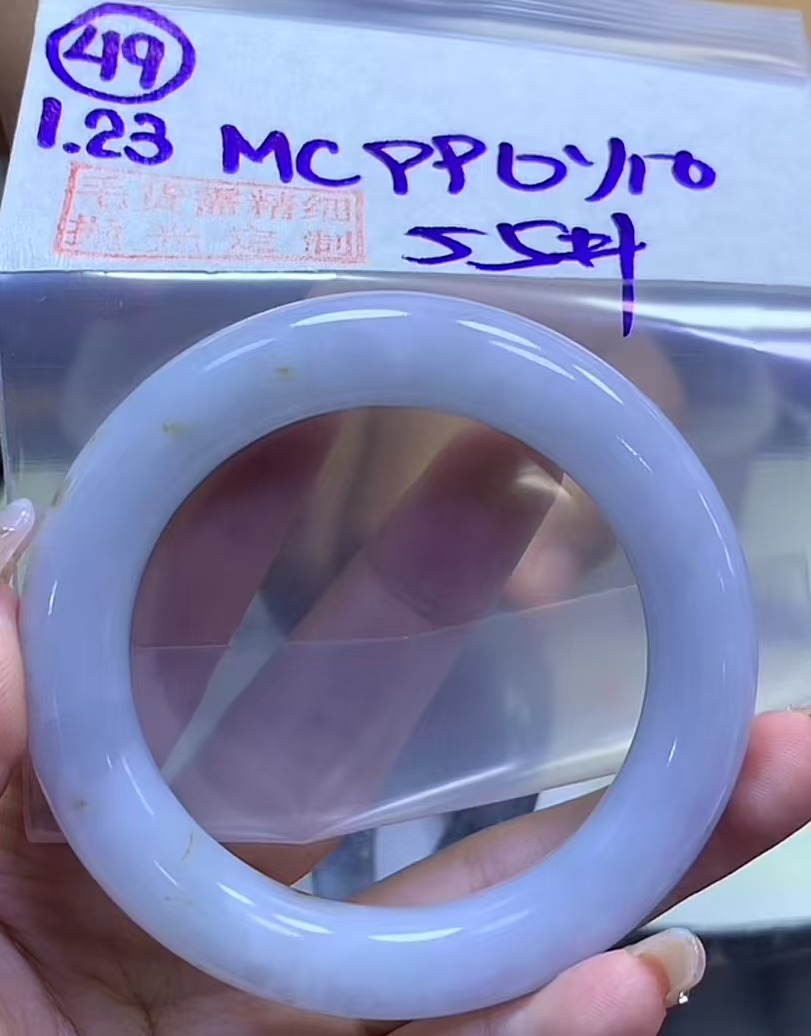 定制翡翠未镶嵌毛货需精细抛光49手镯55+990元+拍一发一