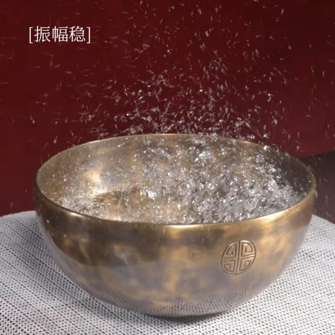 尼泊尔复古精美颂钵金色钵音碗采耳铜钵铜磬钵纯铜手工铜音钵钵碗