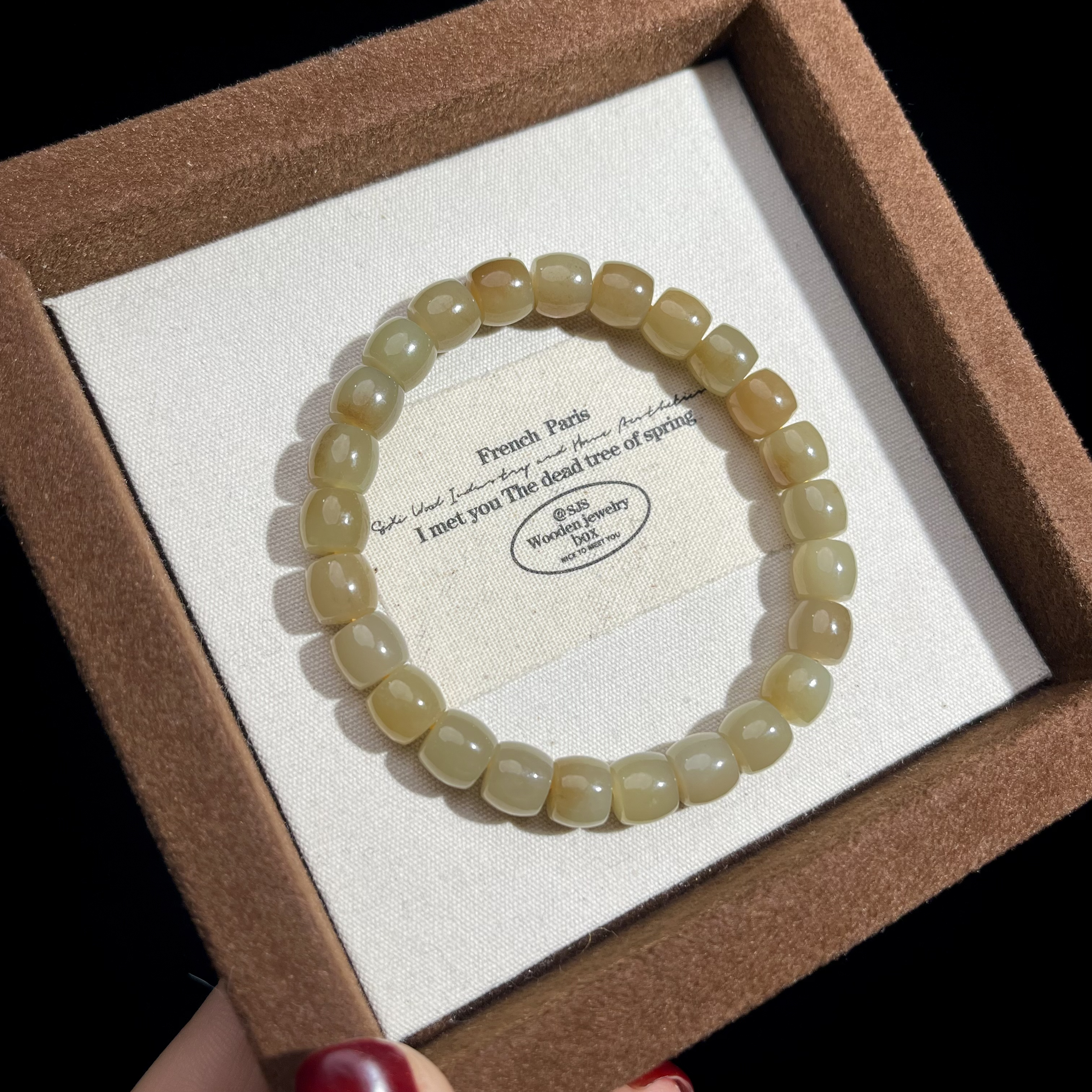 【大鱼甄选】新疆且末糖料和田玉直切7.8-8mm+XZ7多样性发其一时尚