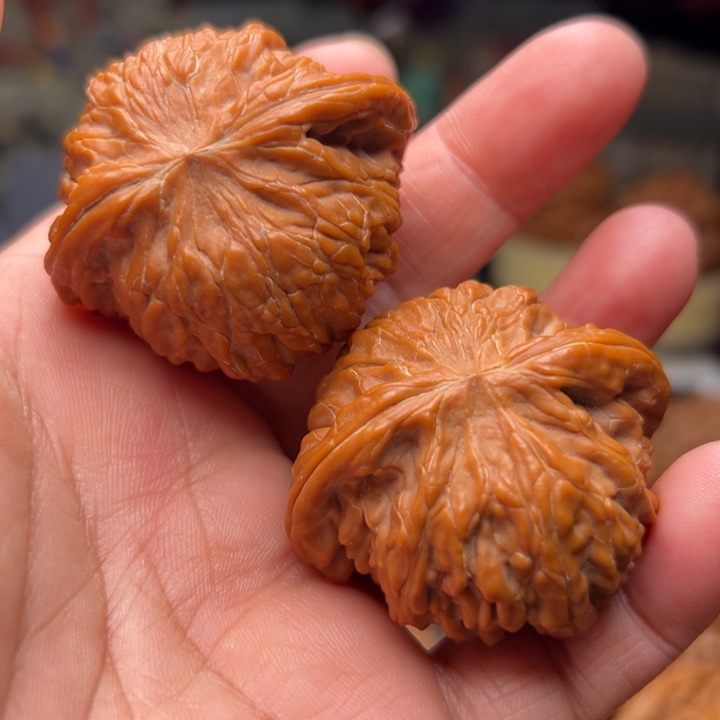 文玩核桃把件44磨盘蝴蝶磨磨盘