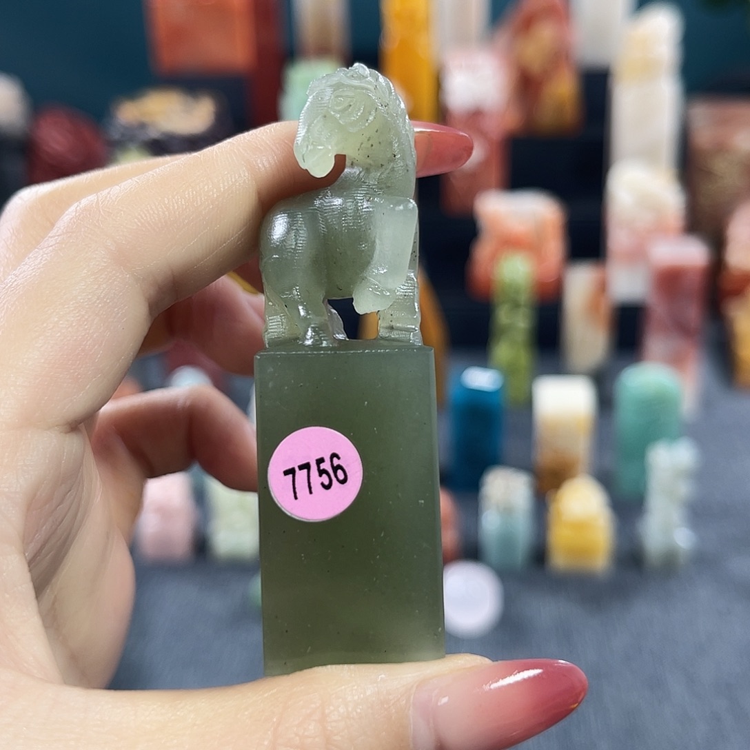 印石昌化石7756包邮包刻