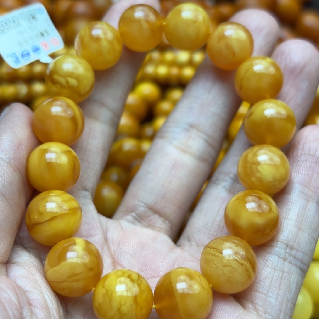 琥珀手链未镶嵌蜜蜡