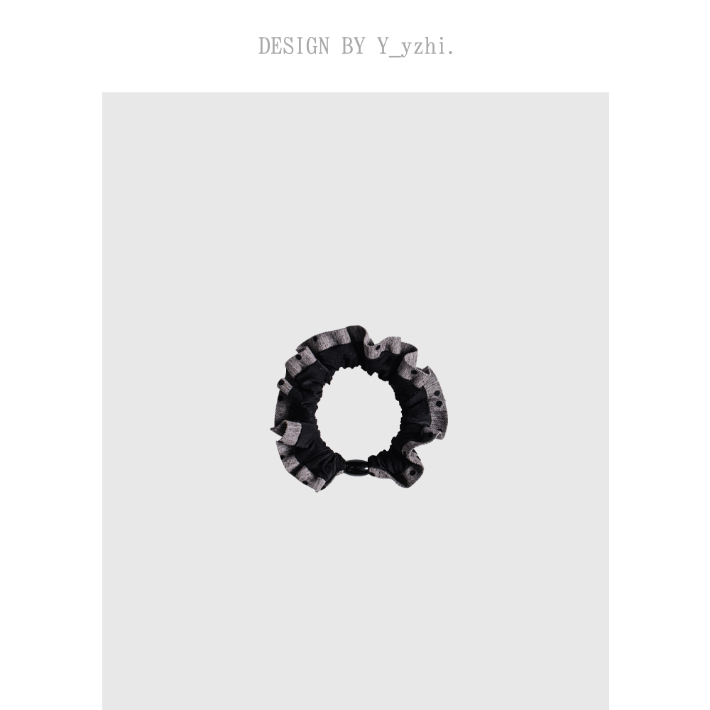 y_zhi 复古波点发圈