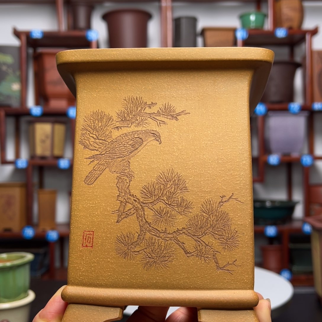 紫砂花盆姜*宏四方花盆