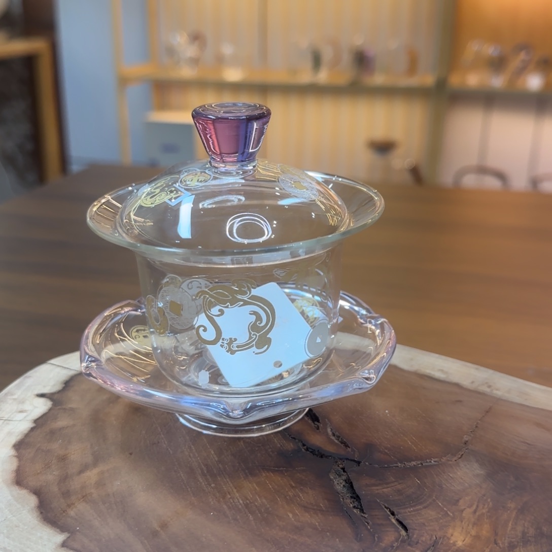 禾器禾荷盖碗瑞币纹