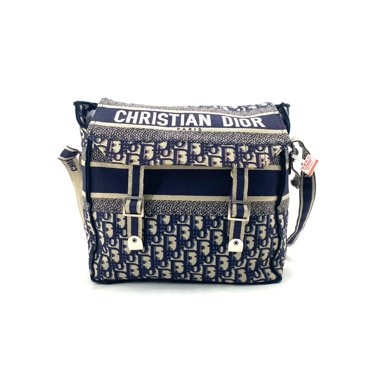 99新 DIOR/迪奥 经典老花刺绣Camp邮差包 尺寸29/25