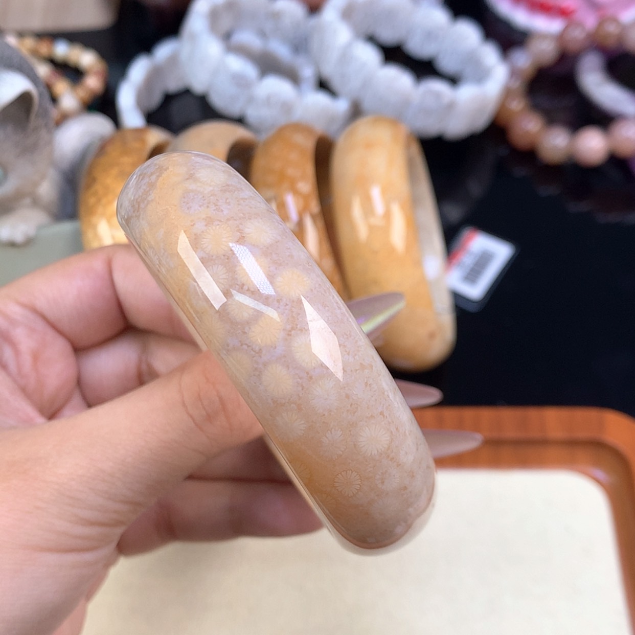 【闪购商品】颈饰未镶嵌硅化珊瑚（珊瑚玉）55.5口