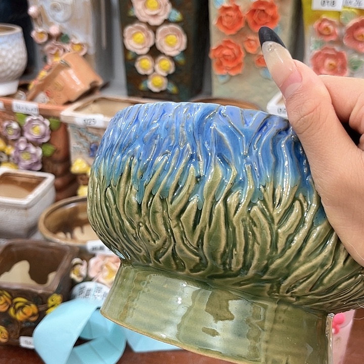 红陶粗陶多肉花盆发2个