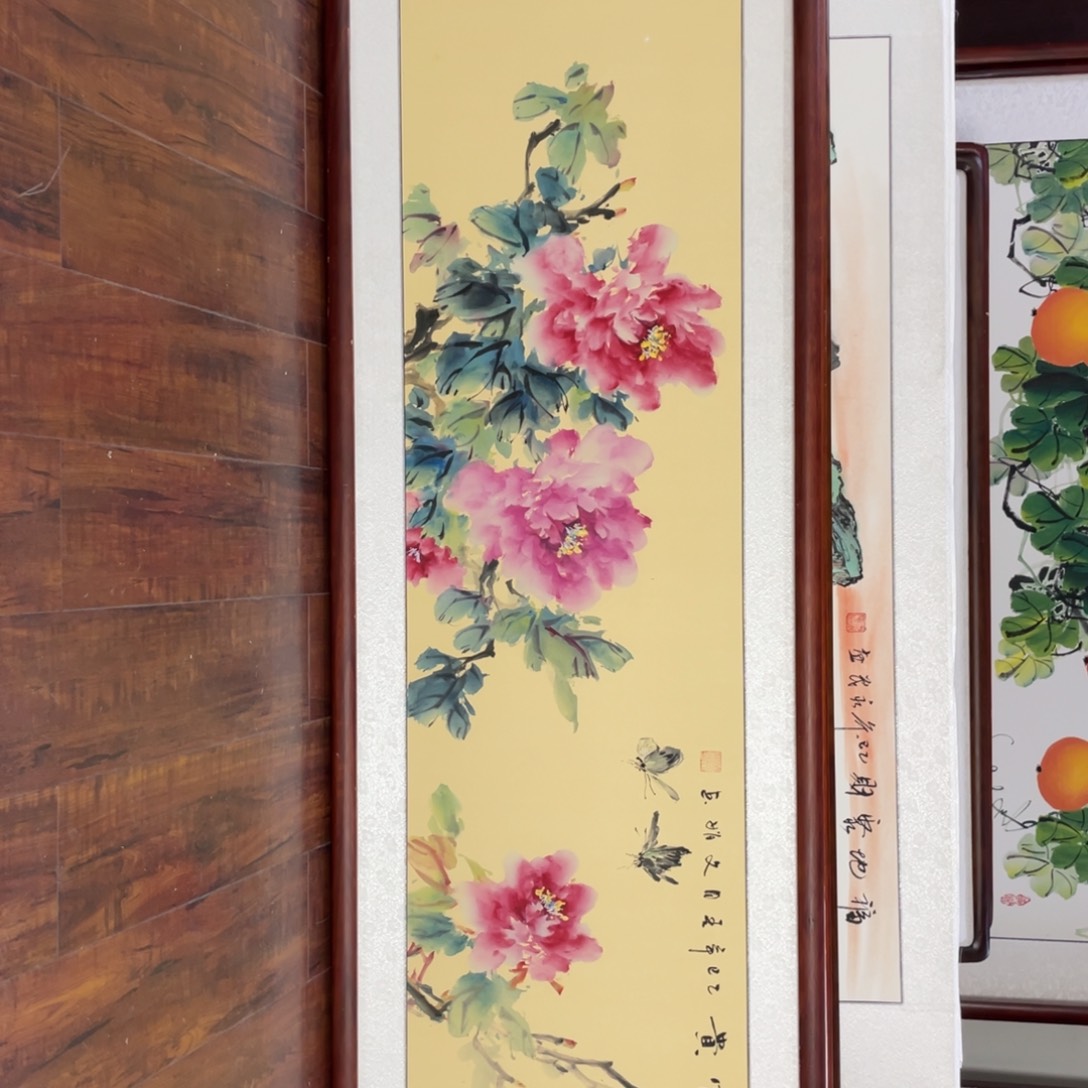 国画带框尺寸48*163厘米