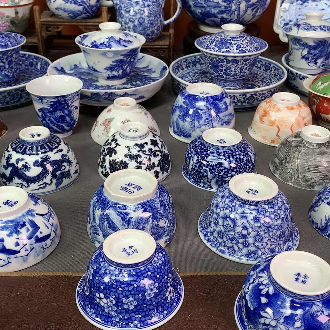 【闪购商品】瓷片海****杆景德镇陶瓷主人杯