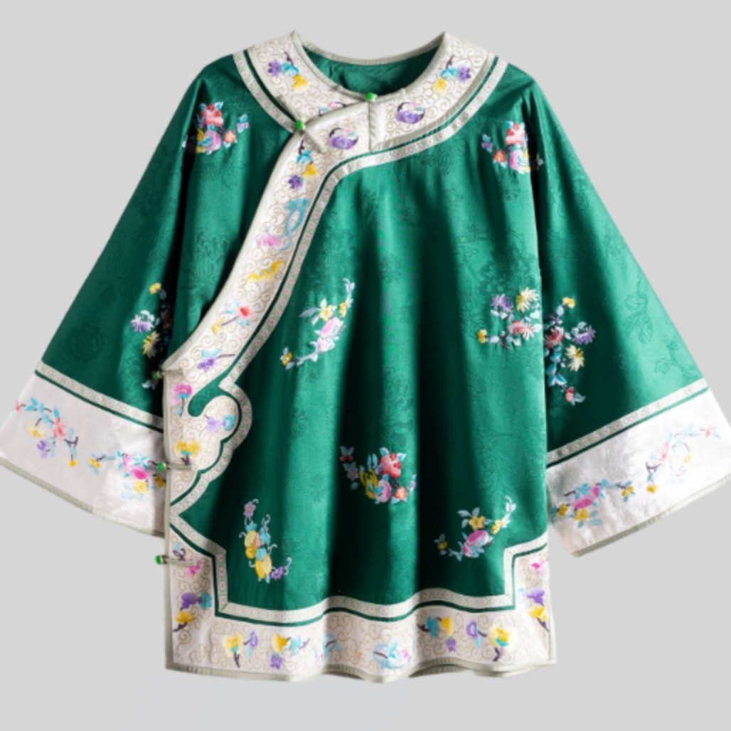 【美锦家】新中式国风女款斜襟太太服上衣241676(二等品不退不换)