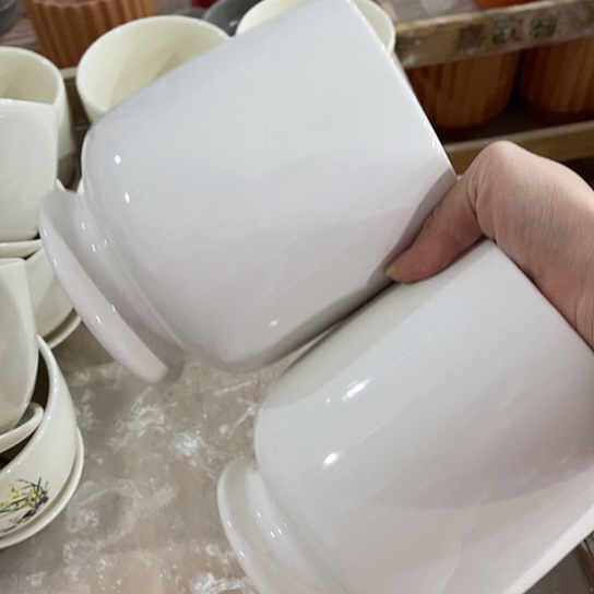 多肉绿植陶瓷花盆9.9包邮，有孔