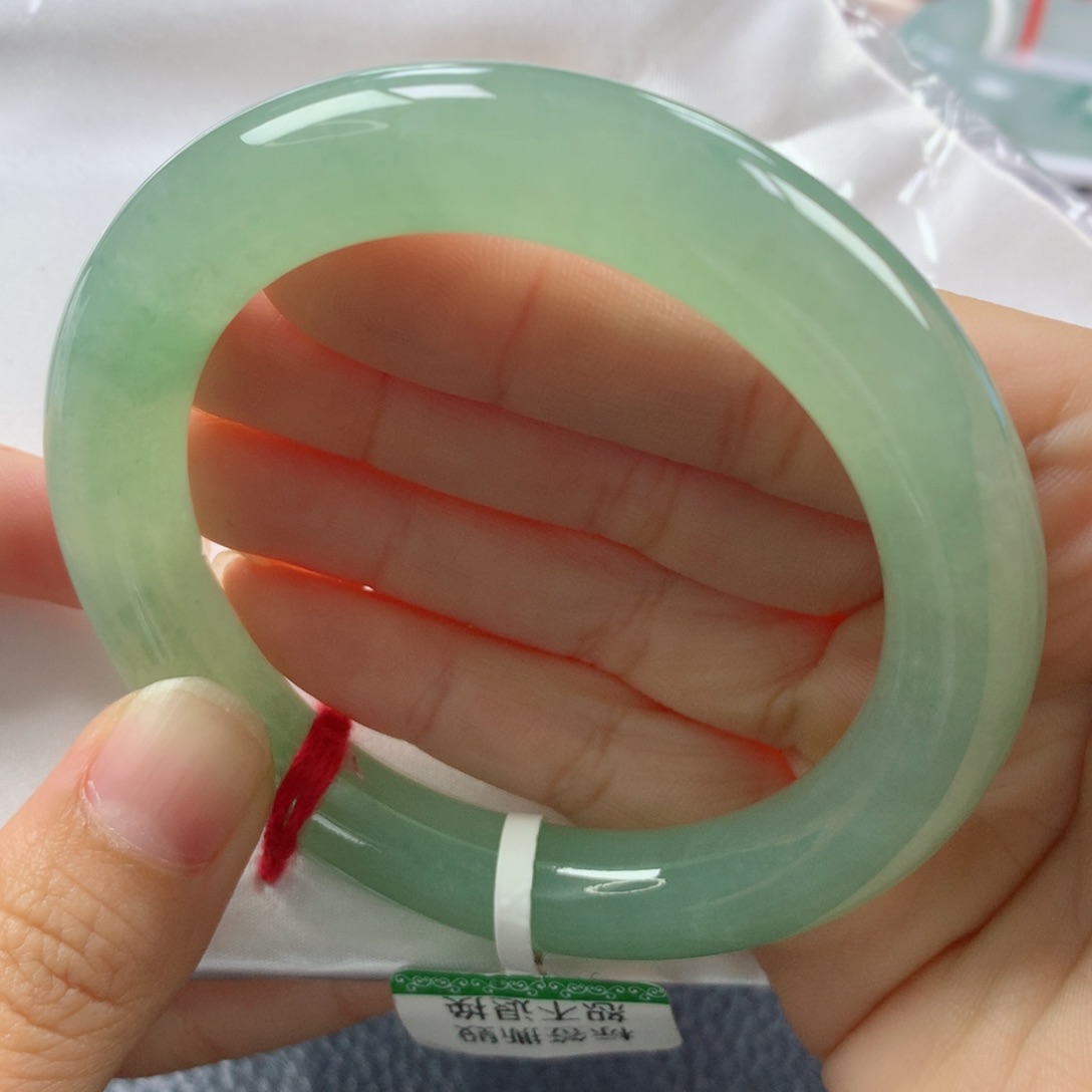 未镶嵌手镯翡翠缅甸天然翡翠A货55.3圆