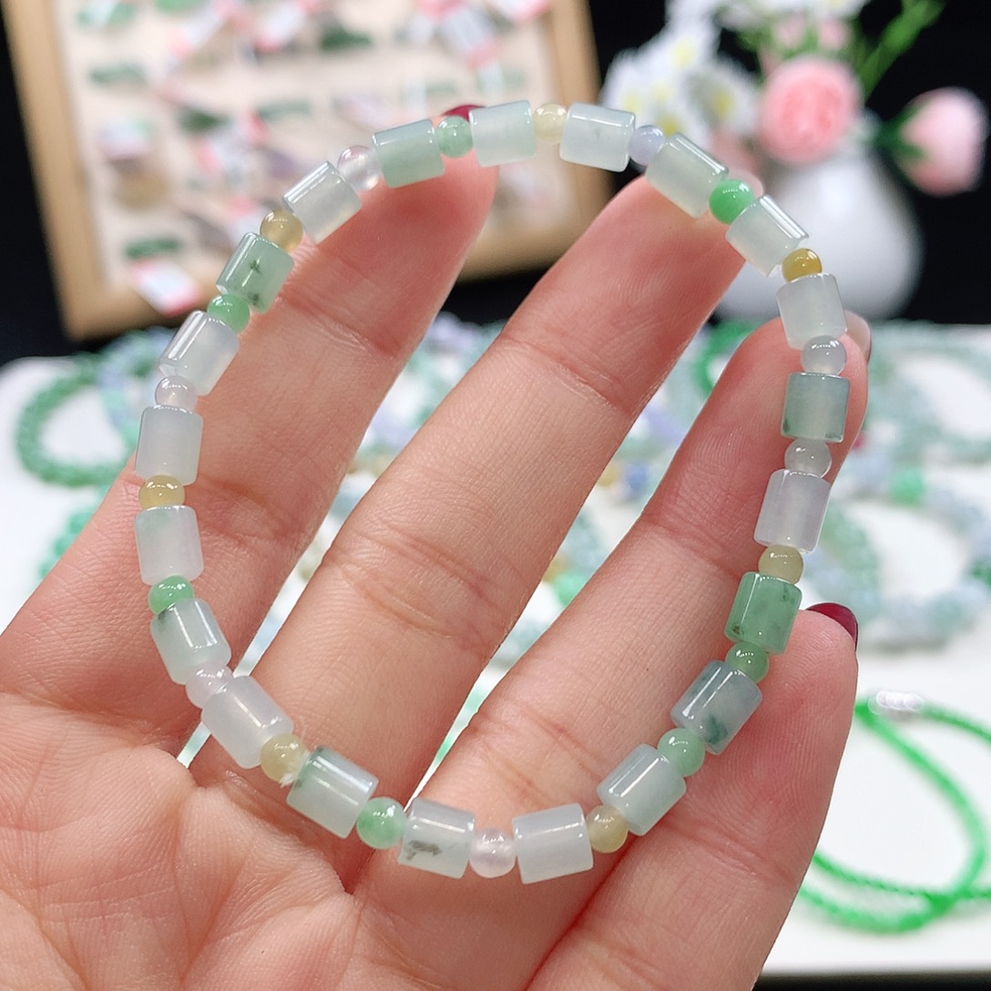 翡翠未镶嵌手链5mm