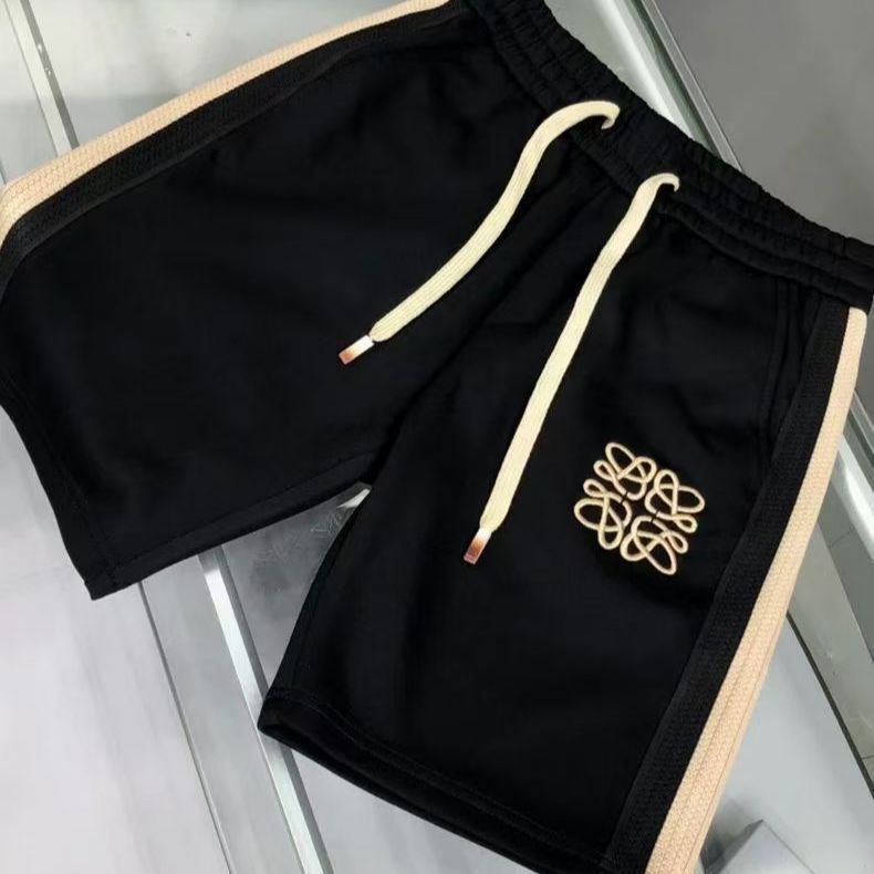 【K28新粉专属】老罗2025年夏季新款高克重刺绣男女同款高定5分裤