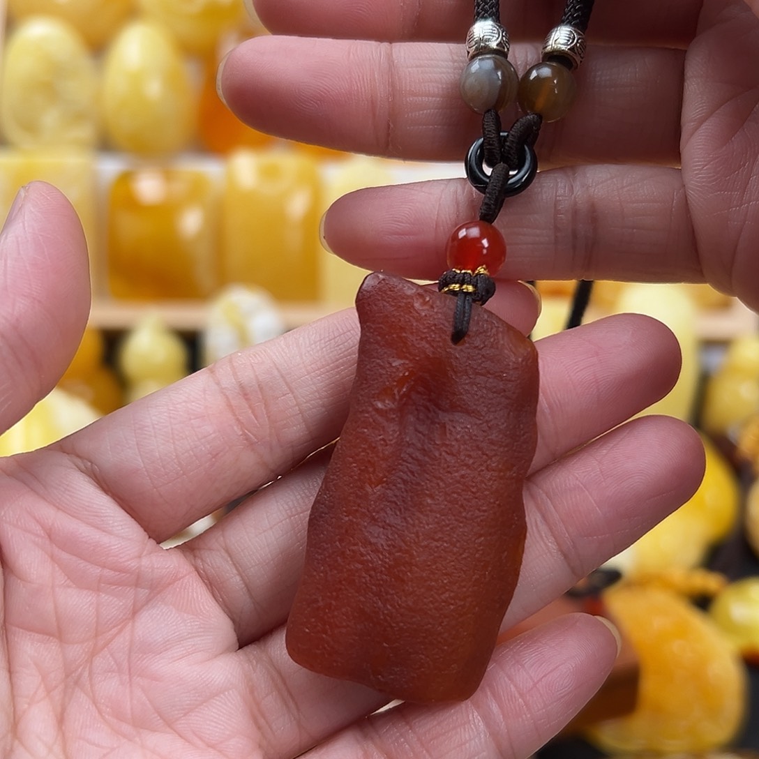 蜜蜡颈饰未镶嵌蜜蜡